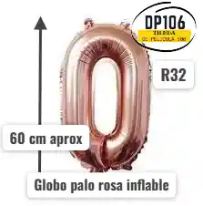 Globo De Numero Palorosa # 0 Tamaño R32