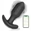 Vibrador Anal De Silicona Líquida Negra App