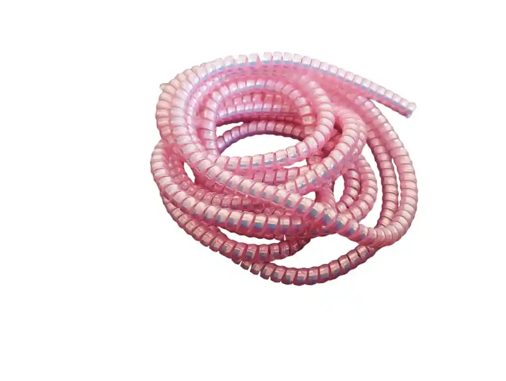 Resorte En Espiral Para Proteger Cables En Rosado