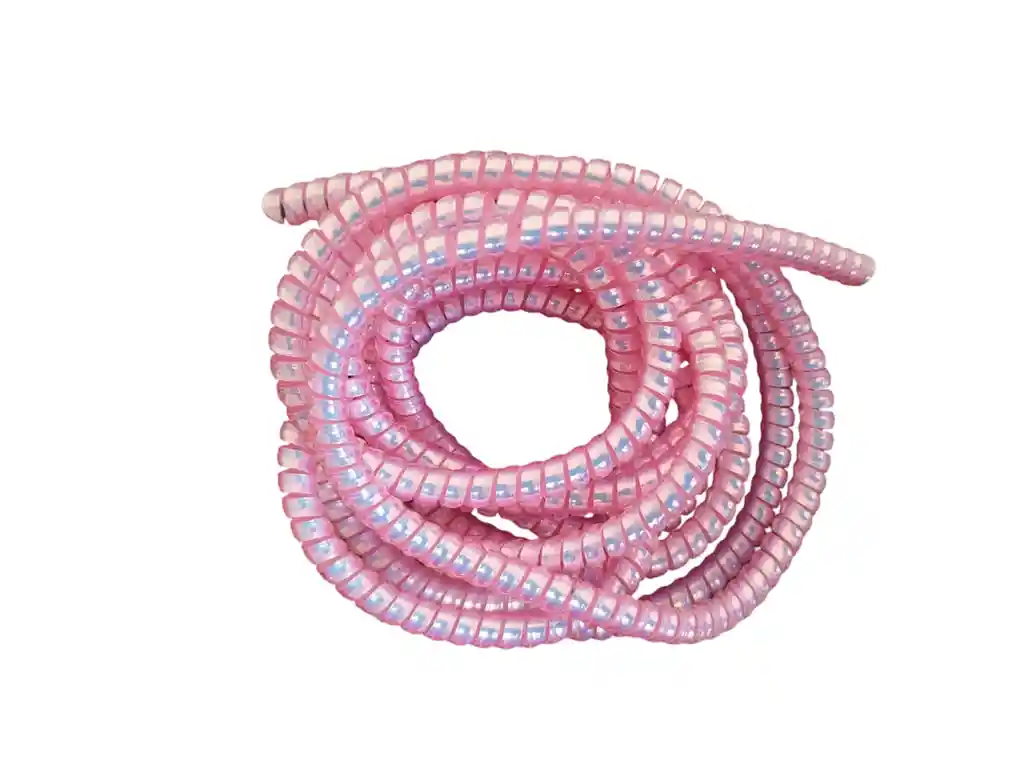 Resorte En Espiral Para Proteger Cables En Rosado