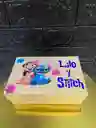Caja Pq 18x13cm Lilo Y Stitch