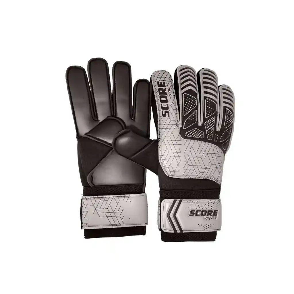 Guantes De Arquero Competencia Score By Golty - Talla 6 - Gris