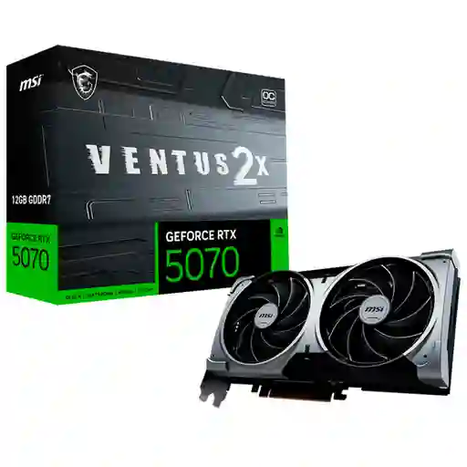 Tarjeta De Vídeo Msi Geforce Rtx 5070 Ventus 2x Oc 12gb