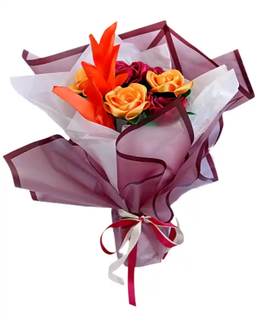 Ramo De Rosas Amatista Eterna