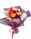 Ramo De Rosas Amatista Con Chocolates