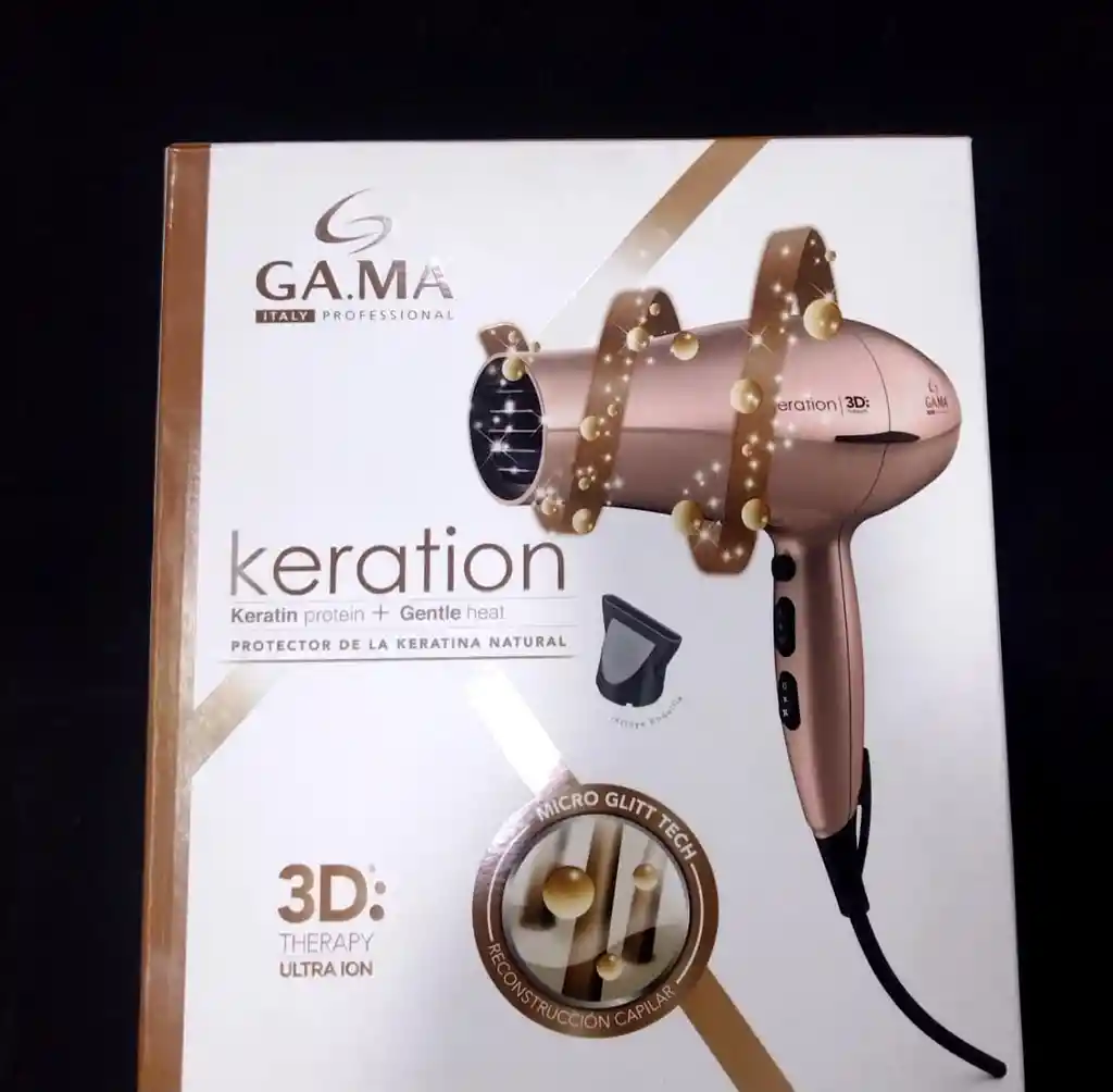 Secador De Cabello Gama Potenza 3d Keratina Original.