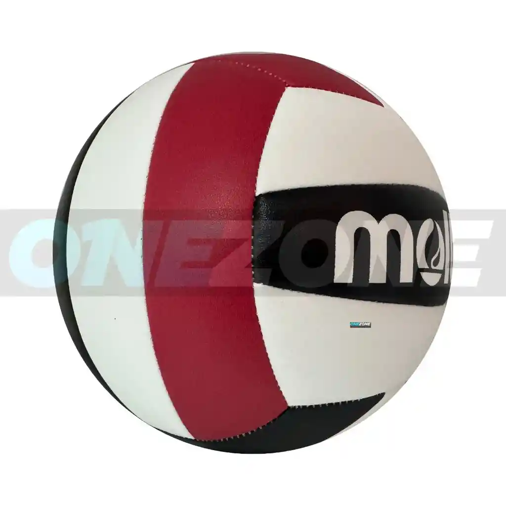 Balón De Voleibol #5 Playa-molten Suave Al Tacto Ms500/ Blanco-rojo-negro-br
