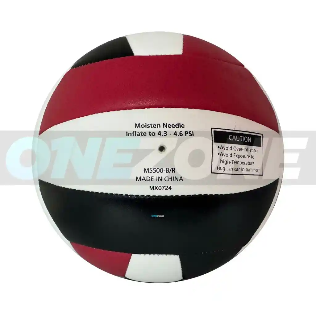 Balón De Voleibol #5 Playa-molten Suave Al Tacto Ms500/ Blanco-rojo-negro-br