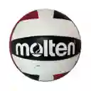 Balón De Voleibol #5 Playa-molten Suave Al Tacto Ms500/ Blanco-rojo-negro-br