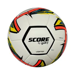Balón Fútbol Golty Score Vortex T.5 Competición 2025/ Blanco - Amarillo