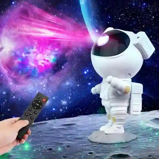 Astronauta Proyector De Luces Led Multicolor Galaxia Con Estrellas (grande)