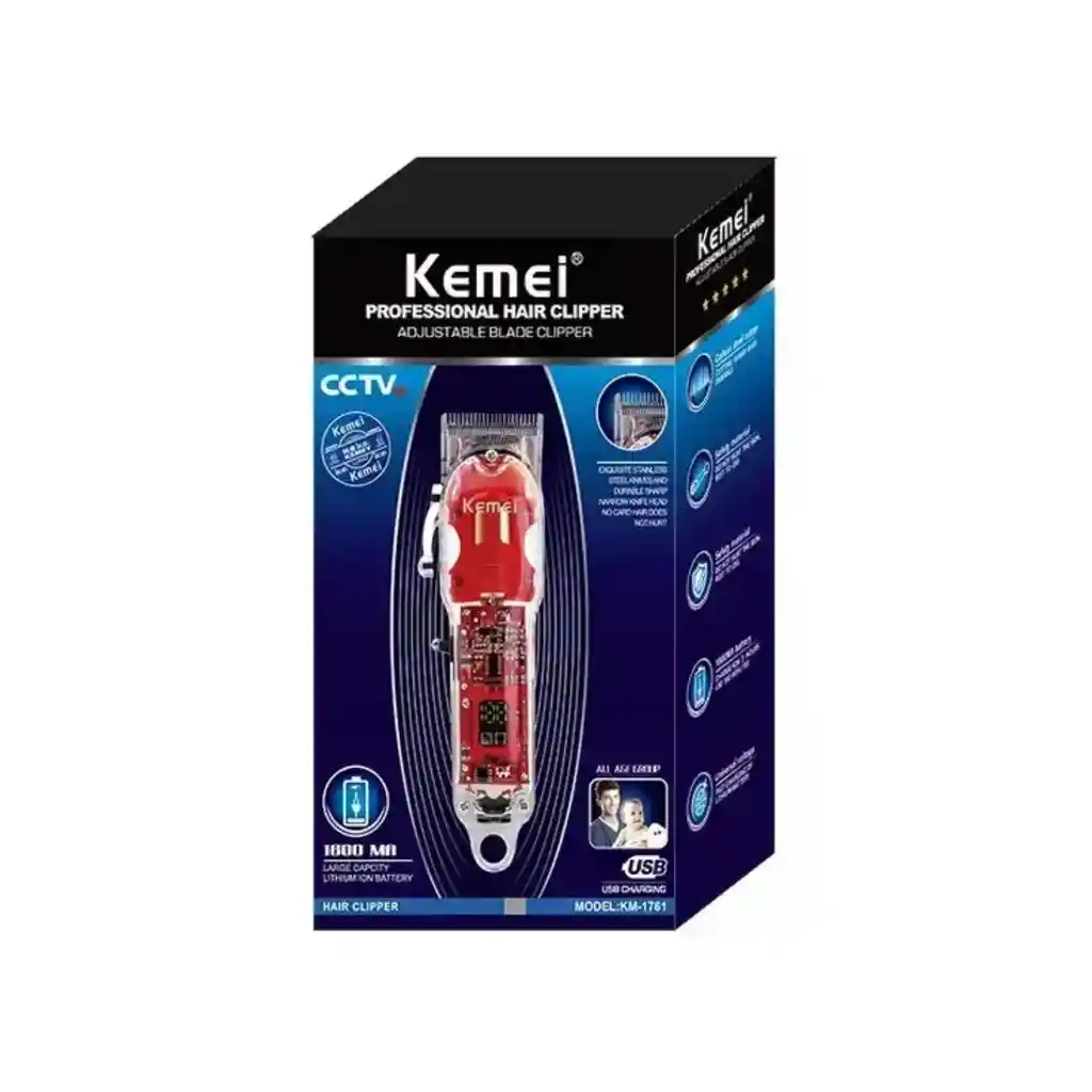 Maquina Peluquera Profesional Kemei Km-1761