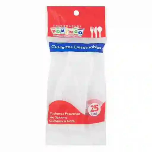 Cuchara Desechable Domingo Pequeña X25 Unds