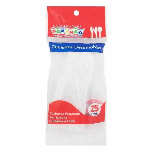 Cuchara Desechable Domingo Pequeña X25 Unds