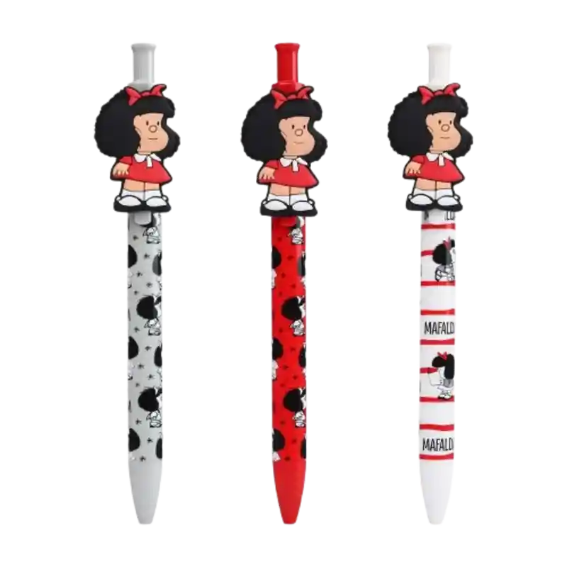 Set 3 Boligrafos Esferos X3 Und Mafalda