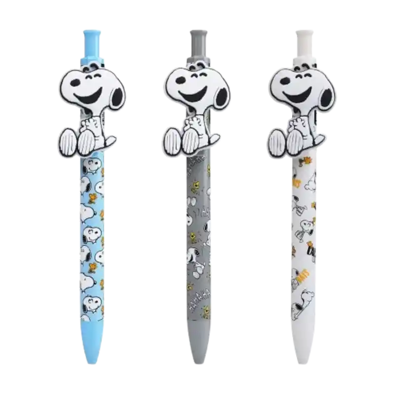 Set 3 Boligrafos Esferos X3 Und Snopy