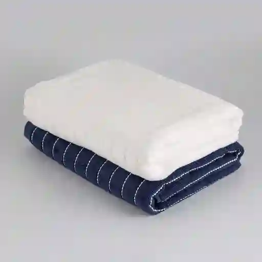 Toalla Expressions Set X 2 Und Magestic 70x140cm Azul Oscuro 600 Gr