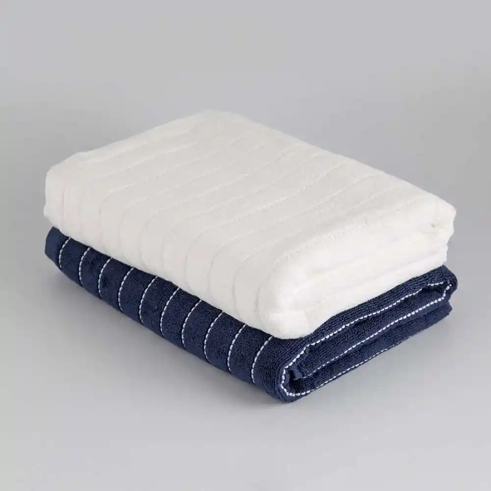 Toalla Expressions Set X 2 Und Magestic 70x140cm Azul Oscuro 600 Gr