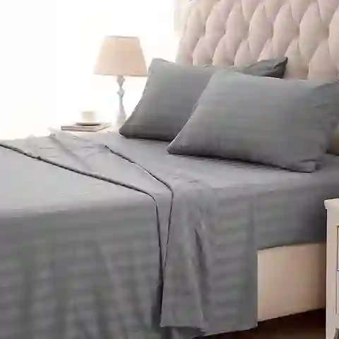 Sabana Embozada Gris Cama 1 Metro