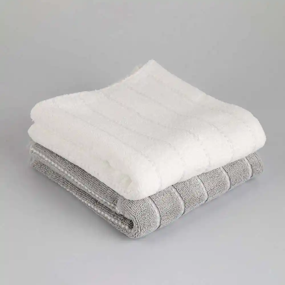 Toalla Expressions Setx2 Und Magestic 40x70cm Gris 600gr - 100% Algodon
