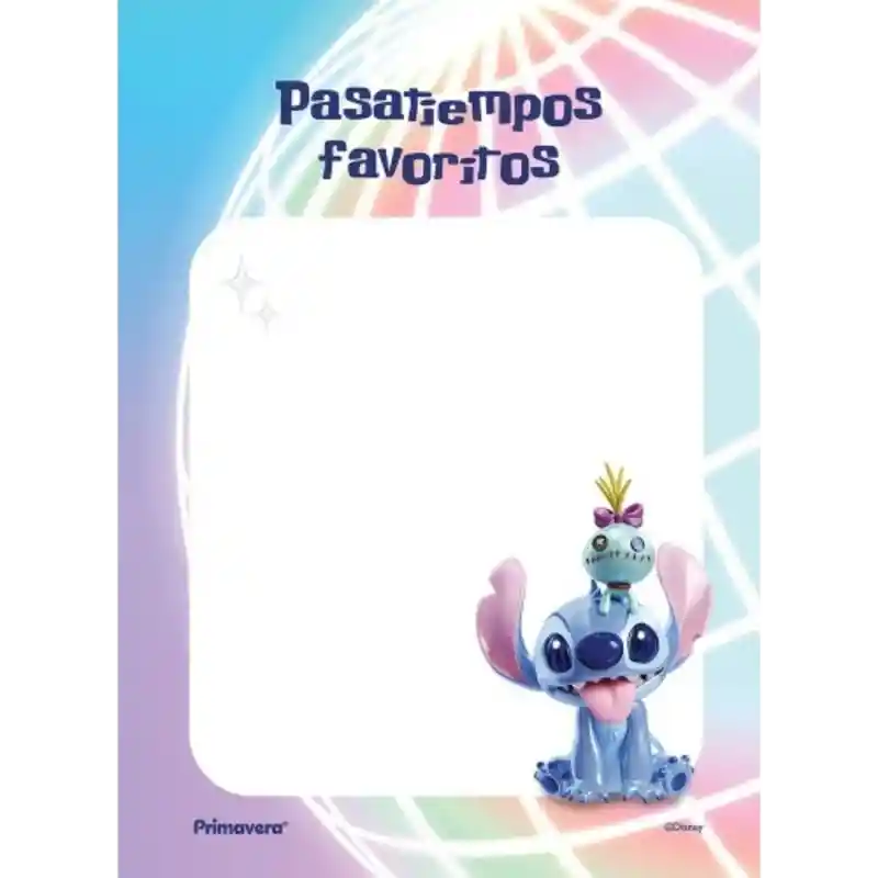 Agenda Planeador Stitch Primavera Edicion Limitada