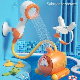 Ducha De Submarino Para Bebe Combo Naranja Nuevo