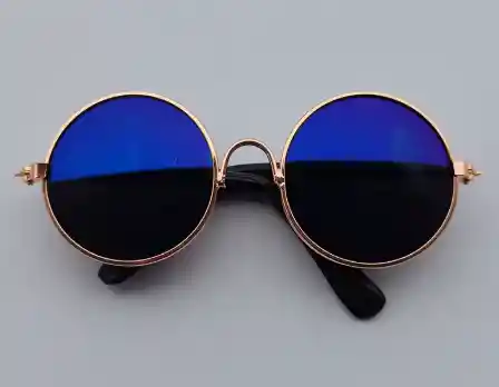 Gafas Redondas Pequeñas Azules