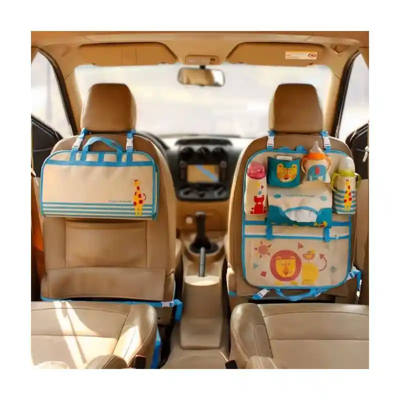 Organizador De Carro Asiento Trasero Nuevo Color Beige