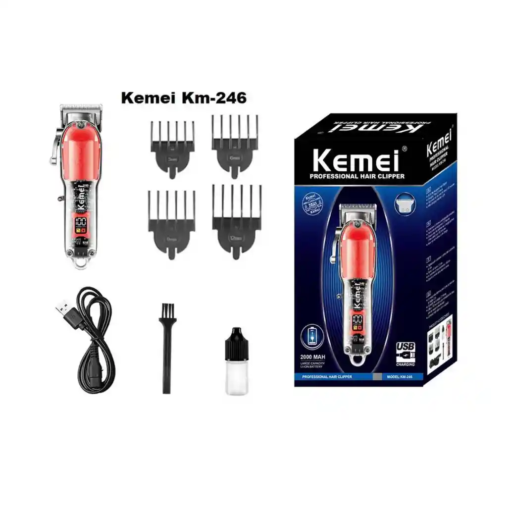 Maquina Peluquera Profesional Kemei Km-246