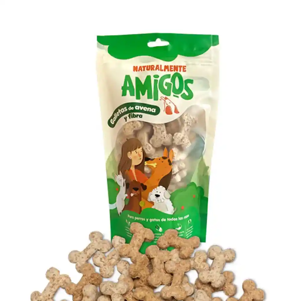 Amigos Galletas De Avena Y Fibra Natural Para Perros 80 G
