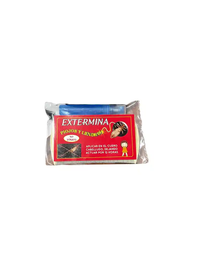 Kit Exterminador Piojos Liendras + Peine