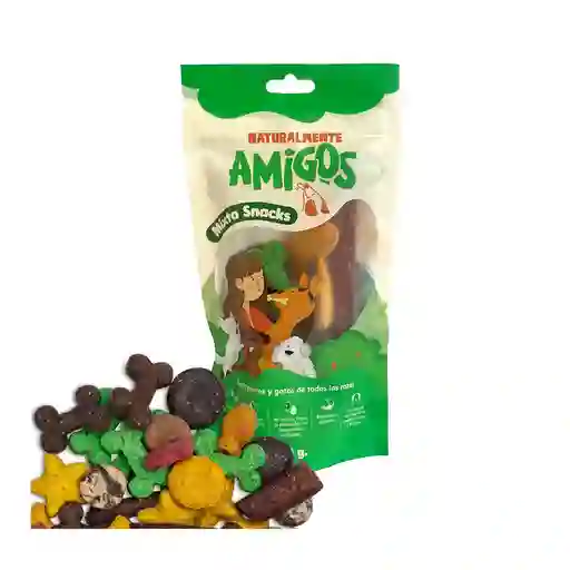 Amigos Mixto De Snacks De Fibra Y Proteina Natural Para Perros 80 G