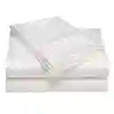 Sabana Ebozada Blanca Cama 1.40 Doble