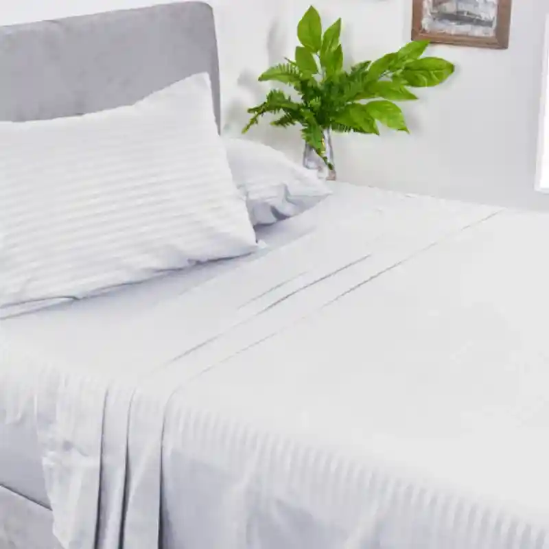 Sabana Ebozada Blanca Cama 1.40 Doble