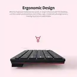 Mini Teclado Usb Slim Alambrico K1000 Negro Sin Teclado Numerico