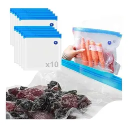 10 Bolsas Empaque Al Vacío Alimento Hermético