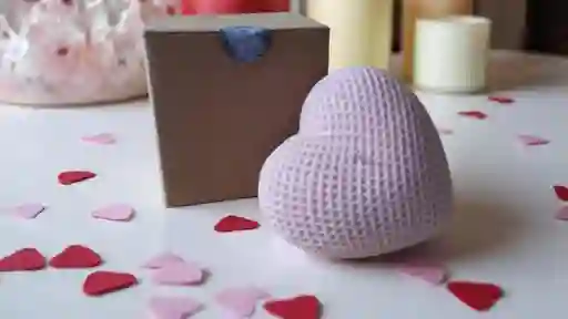 Vela Corazón Grande -9cm De Alto 10 Cm De Ancho