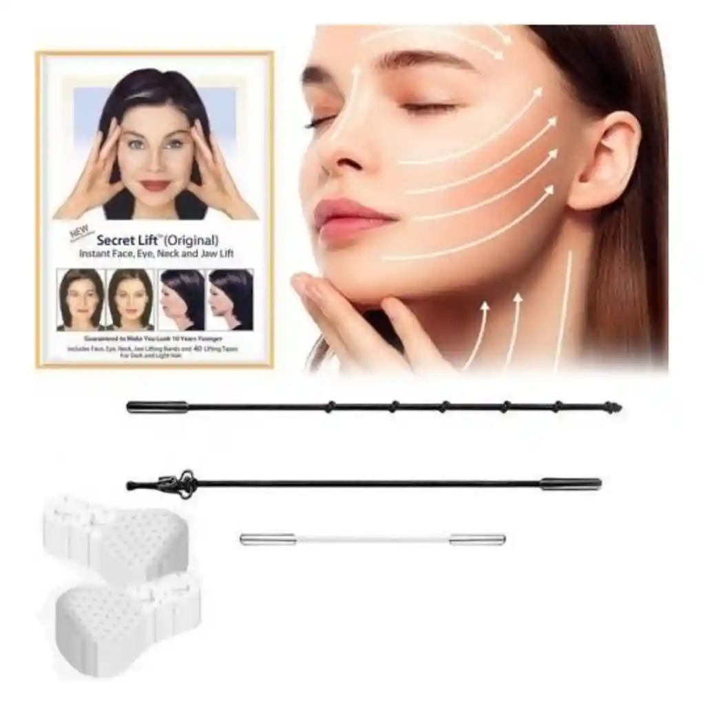 Cintas Lifting Facial Ojos Cuello Instantáneo Antiedad Todo Tipo De Piel Día/noche