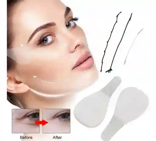 Cintas Lifting Facial Ojos Cuello Instantáneo Antiedad Todo Tipo De Piel Día/noche