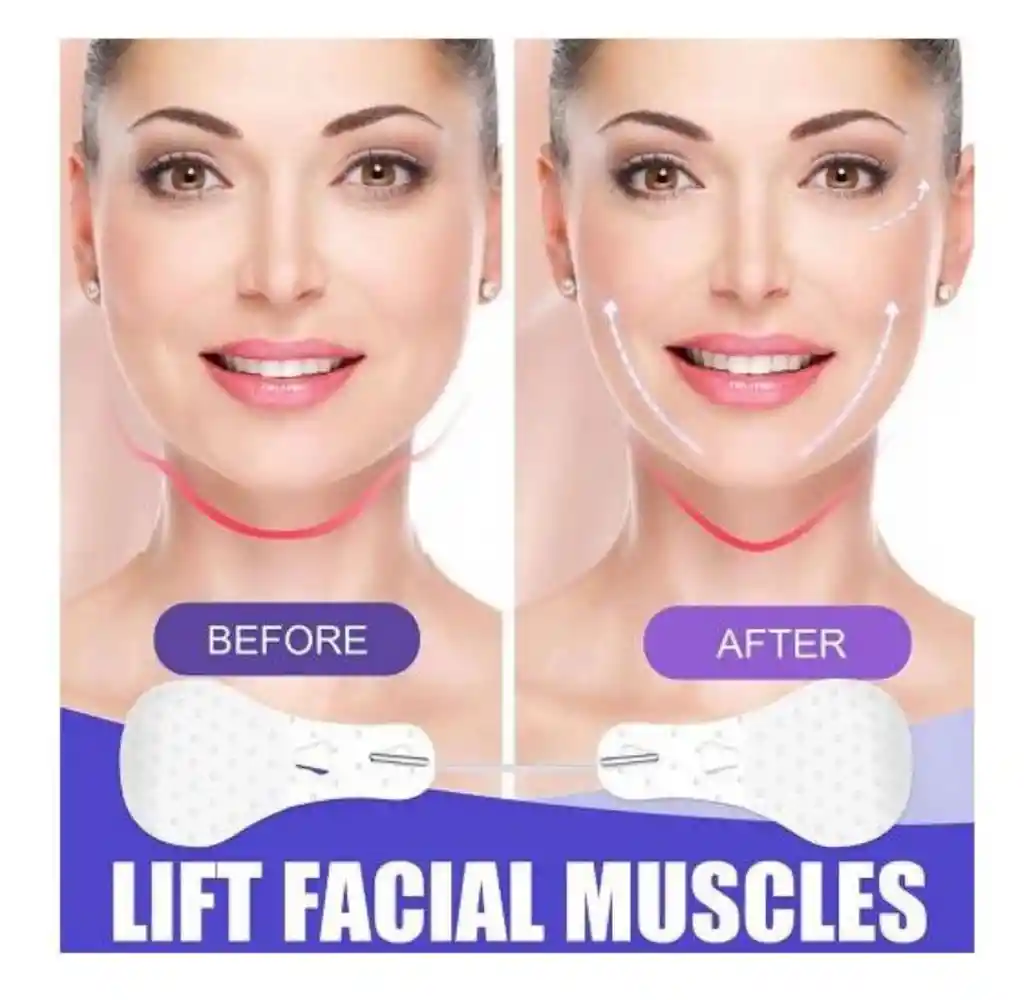 Cintas Lifting Facial Ojos Cuello Instantáneo Antiedad Todo Tipo De Piel Día/noche