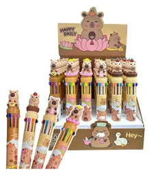 Esfero Boligrafo Multimina X 10 Colores Diseño De Capybara Capibara