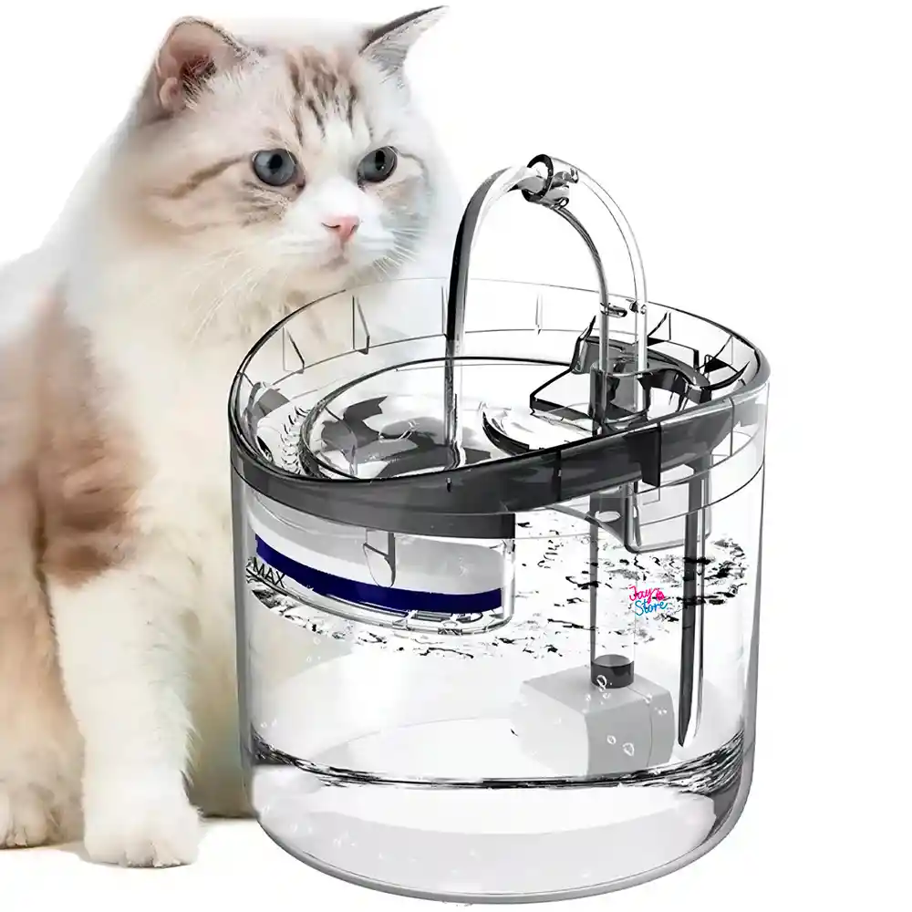 Fuente De Agua Mascotas Gatos Silencioso Automático Bebedero