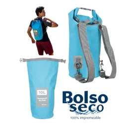 Bolso Bolsa Seca 100% Impermeable Para Salidas Y Deportes Canotaje Kayak Rafting Canoa 10l