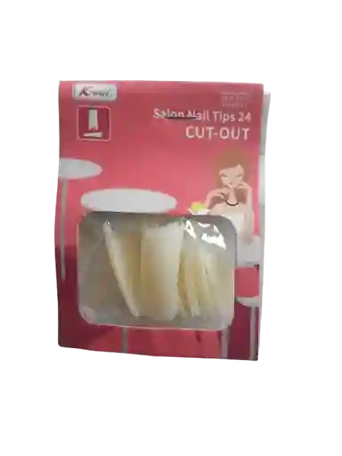 Uñas Postizas Blancas X 24 Und