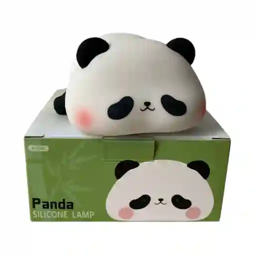 Lampara En Silicona De Panda Con Luz Calida Recargable
