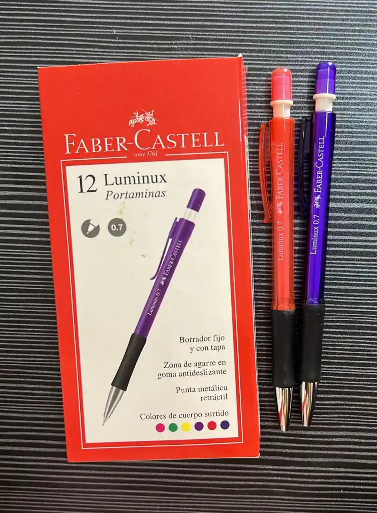 Portaminas Faber Castell 0.7 Luminux Tonos Dama