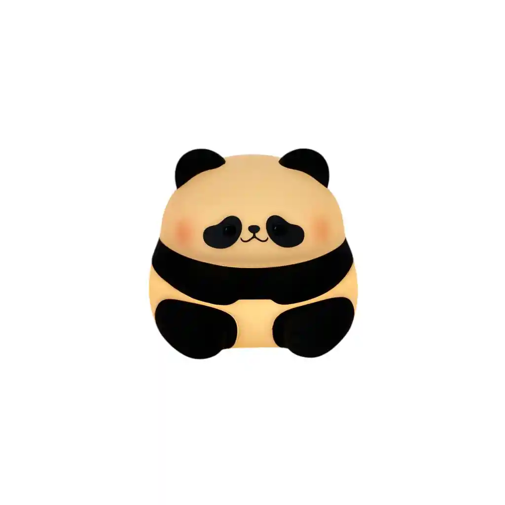 Lampara De Silicona De Panda Con Led Recargable