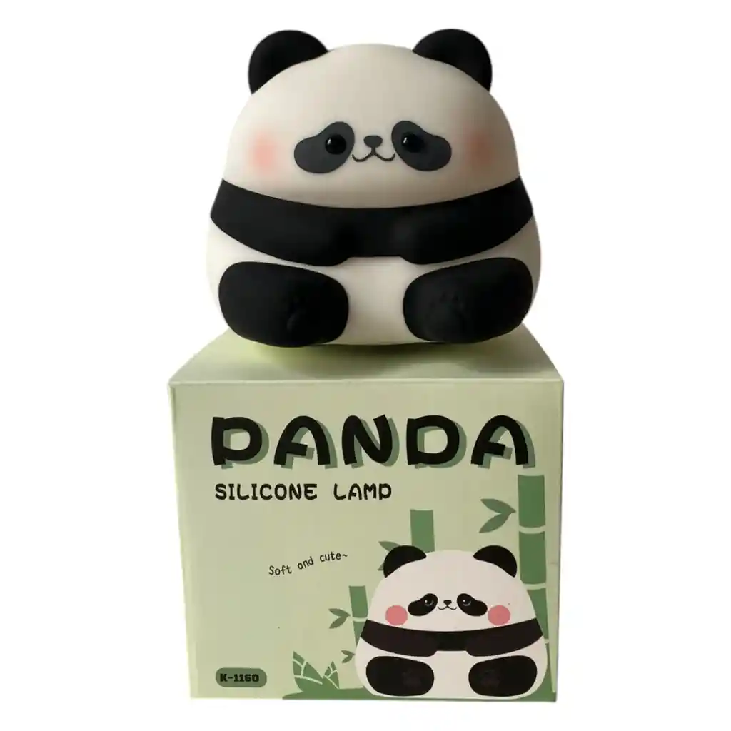 Lampara De Silicona De Panda Con Led Recargable