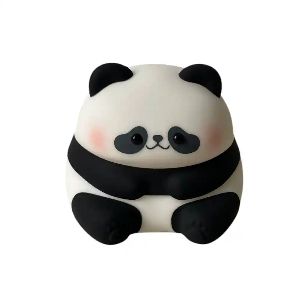 Lampara De Silicona De Panda Con Led Recargable