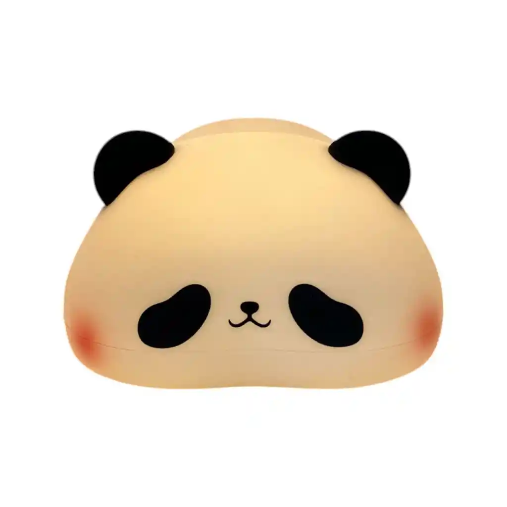 Lampara En Silicona De Panda Con Luz Calida Recargable